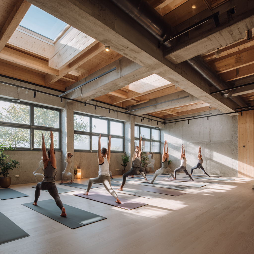 Жінка практикує йогу на природі